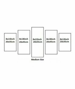 The American Store US Flag Wall Art, American Flag Canvas, USA Flag, America Wall Decor, American Flag Canvas Premium Quality, 5 Panel Canvas Art Hanging Set