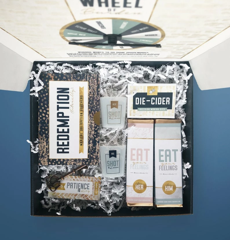 Onlineamericanstore Gift Collection Funny Engagement Gift For Couples, Unique Newly Engaged Gift Set, Engagement Gift Box, Engagement Present, Newlywed Gift, Funny Wedding Gift 3 Onlineamericanstore Gift Collection Funny Engagement Gift For Couples, Unique Newly Engaged Gift Set, Engagement Gift Box, Engagement Present, Newlywed Gift, Funny Wedding Gift