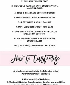 Onlineamericanstore Quaranitine Birthday Gifts Quarantine Birthday Gift Box - Quarantine Birthday Gifts For Her - White Confetti - Happy Birthday - Birthday For Her - Quarantine Gift Set