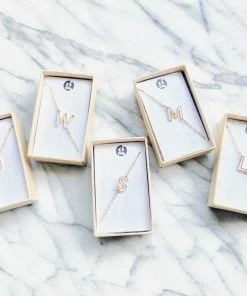 Onlineamericanstore NEW Letter Necklace Petite Initial Alphabet Personalized Sideways Playful Shower Wedding Bestseller Graduation Teacher Update Your Settings