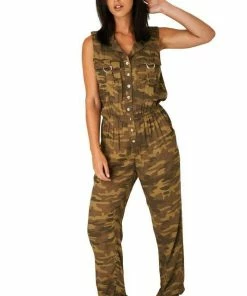 Onlineamericanstore Military Clothing & Accessories Khaki Green Camouflage Utility Jumpsuit Playsuit Army Plus Size 18/20 & 20/22 Flying Suit Aviator