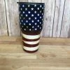 Onlineamericanstore Casual Glasses Distressed USA Flag Tumbler