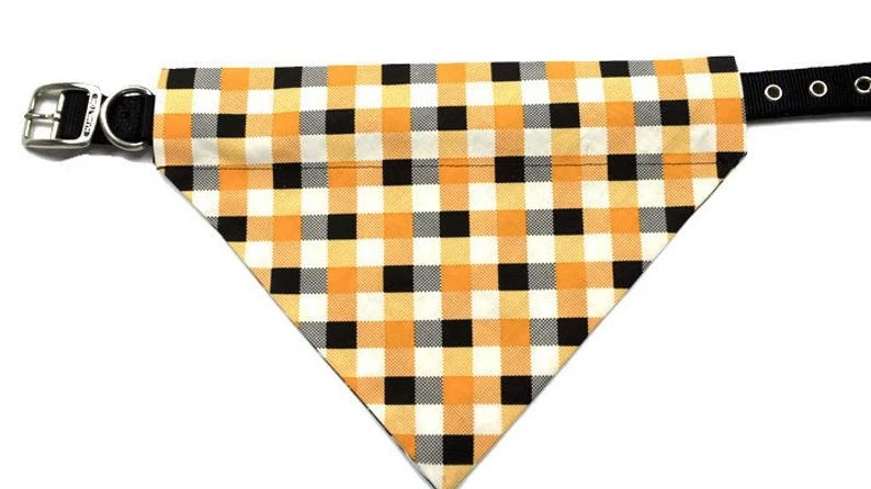 Onlineamericanstore Halloween Dog Bandana-Over The Collar- Pumpkin Owl Black Cat - Trick Or Treat Vintage Checkered Halloween Pets Accessories 6 Onlineamericanstore Halloween Dog Bandana-Over The Collar- Pumpkin Owl Black Cat - Trick Or Treat Vintage Checkered Halloween Pets Accessories