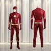 The American Store Superheroes Mens Costumes The Flash Season 4 Cosplay Barry Allen Costume Dc Comics Jacket Superhero Outfit Halloween Mask Adult Men Custom Made Leather