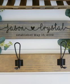 Onlineamericanstore Custom Name Accessories Personalized Couple Names Sign | Wedding Gift Idea | Anniversary Gift Idea | Custom Names Board