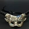 The American Store Women Masquerade Mask, Halloween Mask, Floral Design Mask, Animal Mask, Half Face Mask, Horn Mask, Mask For Women, Party Event Mask