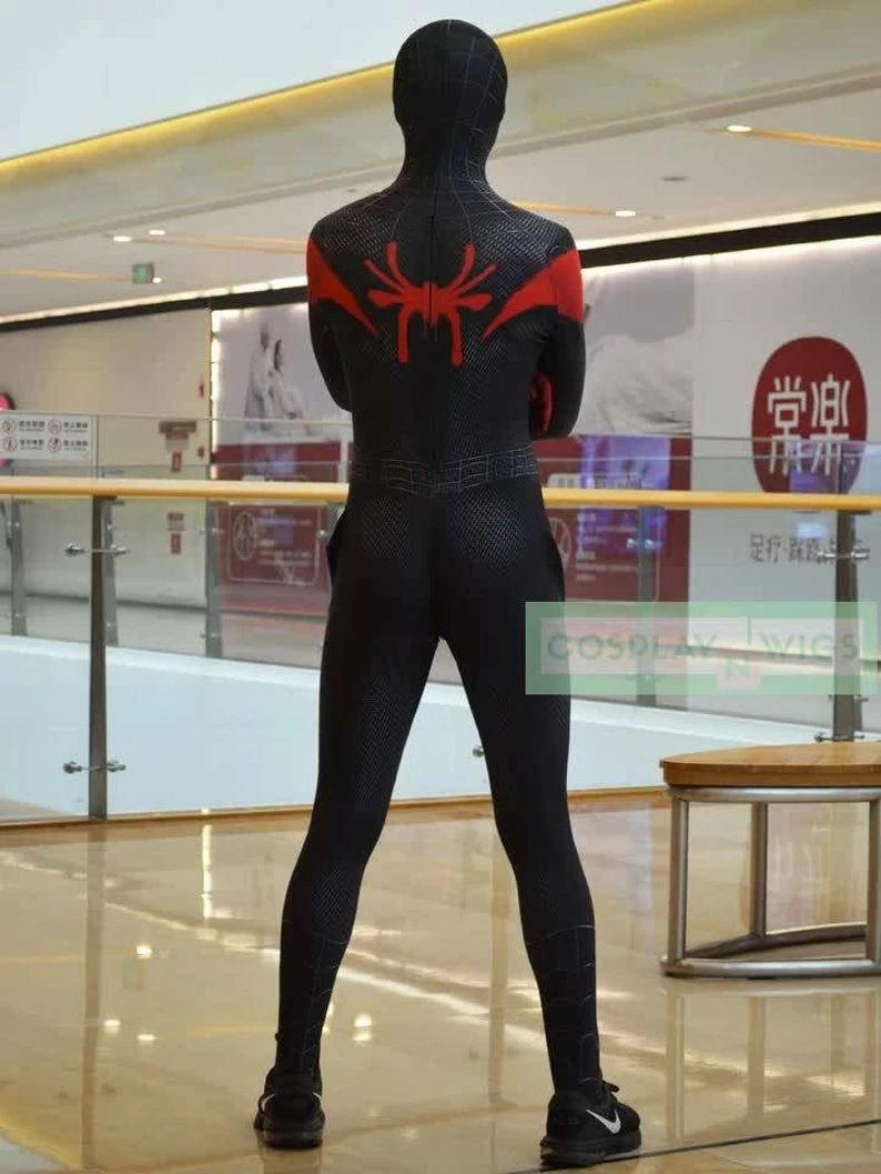 Onlineamericanstore Superheroes Mens Costumes FREE SHIP Miles Morales Spider-Man Costume 3D Print For Adults 5 Onlineamericanstore Superheroes Mens Costumes FREE SHIP Miles Morales Spider-Man Costume 3D Print For Adults