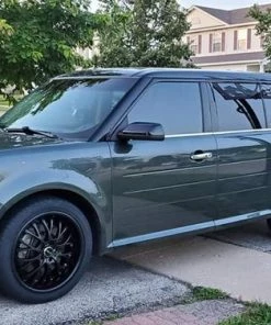 Onlineamericanstore 09-19 Ford Flex American Flag Decal - Sticker Custom Window Design Side Usa American US Unique Se Sel Eco Boost Black Turbo Update Your Settings Patriotic Stickers