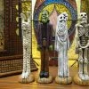 Onlineamericanstore Halloween Decorations Mummy, Frankenstein, Ghost & Skeleton Figurines, Halloween Characters Set, Ceramic Figurines, Halloween Decoration, Pencil Decorations