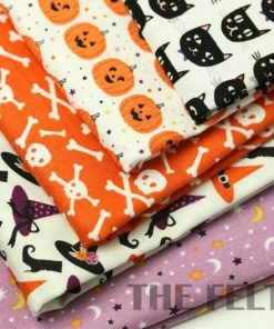 Onlineamericanstore Halloween Fabric | Pumpkin Fabric | Witch's Hat Cotton | Black Cat Cotton Fabric Update Your Settings Halloween Decorations