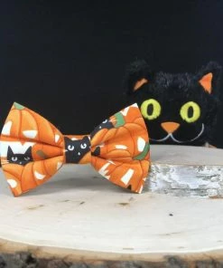 Onlineamericanstore Halloween Pets Accessories Spooky Halloween Glow In Dark Bow Ties | Cat Bow Tie | Dog Bowtie | Halloween Pet | Glow In The Dark