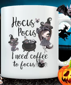 KarlasCraftRoom Halloween Cup Mug Coffee Witch Hocus Pocus