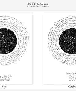 Onlineamericanstore First Dance Song Lyric Custom, Paper Or Cotton Anniversary For Him And Her, Personalize Wedding Gift, Engagement For Men, Husband From Wife