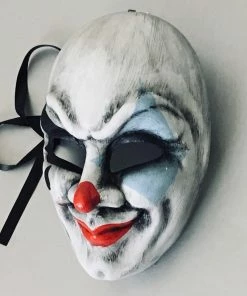 Onlineamericanstore Blue Clown Masquerade Mask, Halloween Mask, Mask, Halloween Costume Mask, Cosplay Mask, Clown Mask, Scared Mask, Horror Mask.