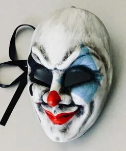 Onlineamericanstore Blue Clown Masquerade Mask, Halloween Mask, Mask, Halloween Costume Mask, Cosplay Mask, Clown Mask, Scared Mask, Horror Mask.