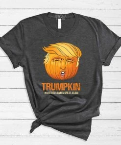Shethatlaughs Halloween Clothing Halloween Shirt, Unisex Shirt Donald Trump T Shirt For Halloween, Trumpkin - Make Halloween Great Again! Fast Shipping Available