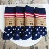Onlineamericanstore Personalized Groomsmen Socks | USA American Flag Wedding Socks - Men's Size 7-12 | Custom Sock Labels Update Your Settings Clothing Accessories