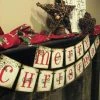 Onlineamericanstore Home And Living Holiday Christmas Decoration MERRY CHRISTMAS Decor Holiday Banner Garland Christmas Home Decor Banner Red & Green Christmas
