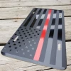 VinylCreationNC Thin Red Line American Flag License Plate / Red Line American Flag / Tactical FireFighter American Flag / Tactical American Flag Flags & Banner