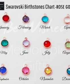 Onlineamericanstore Custom Birthday Gifts, Choose Your Birthstone Necklace, April Necklace, Swarovski Crystal Necklace Clear, Birthday Gifts For Her Quaranitine Birthday Gifts