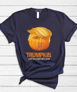 Shethatlaughs Halloween Clothing Halloween Shirt, Unisex Shirt Donald Trump T Shirt For Halloween, Trumpkin - Make Halloween Great Again! Fast Shipping Available