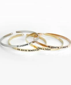 Onlineamericanstore Personalized Bracelet Jewelry Friendship Bracelet For Women Bridesmaid Gift Custom Bangle Personalized Gift Name Jewelry -DFBR Custom Name Accessories