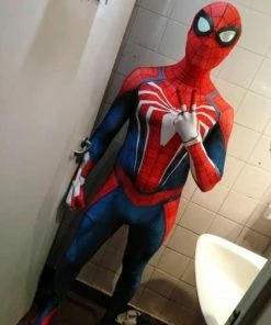Onlineamericanstore Superheroes Mens Costumes FREE SHIP PS4 Spider-Man Costume 3D Print For Adults And Kids