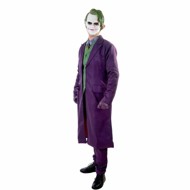 Onlineamericanstore Batman The Dark Knight Joker Cosplay Suit Full Set Outfits Men's Halloween Costumes Fancy Dress Custom Made, Halloween Costume Mens, Jokers 4 Onlineamericanstore Batman The Dark Knight Joker Cosplay Suit Full Set Outfits Men's Halloween Costumes Fancy Dress Custom Made, Halloween Costume Mens, Jokers