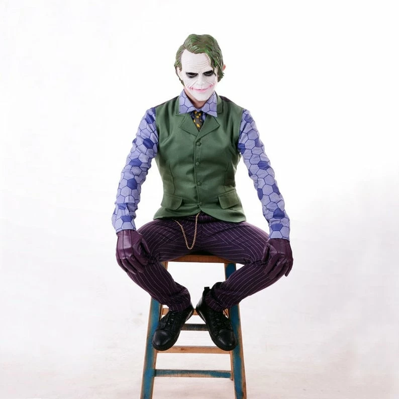 Onlineamericanstore Batman The Dark Knight Joker Cosplay Suit Full Set Outfits Men's Halloween Costumes Fancy Dress Custom Made, Halloween Costume Mens, Jokers 6 Onlineamericanstore Batman The Dark Knight Joker Cosplay Suit Full Set Outfits Men's Halloween Costumes Fancy Dress Custom Made, Halloween Costume Mens, Jokers