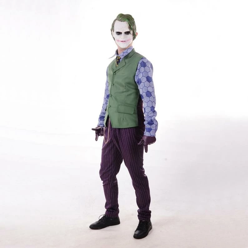 Onlineamericanstore Batman The Dark Knight Joker Cosplay Suit Full Set Outfits Men's Halloween Costumes Fancy Dress Custom Made, Halloween Costume Mens, Jokers 5 Onlineamericanstore Batman The Dark Knight Joker Cosplay Suit Full Set Outfits Men's Halloween Costumes Fancy Dress Custom Made, Halloween Costume Mens, Jokers