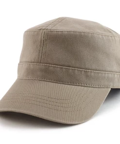 The American Store VOBOOM Summer Autumn Military Cap Men Women Washed Cotton Flat Top Army Hat With Air Hole Adjustable 162