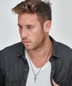 Onlineamericanstore Personalized Men's Arrow Necklace In Sterling Silver- Customized Fathers Day Birthday Anniversary Gifts For Men Him Boyfriend Husband Son Gift Collection 11 Onlineamericanstore Personalized Men's Arrow Necklace In Sterling Silver- Customized Fathers Day Birthday Anniversary Gifts For Men Him Boyfriend Husband Son Gift Collection