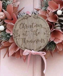 Onlineamericanstore Silver Christmas Wreath,Outdoor Metal Christmas Decor,Christmas Decoration For Farmhouse Mantel, Rustic Christmas Or Housewarming Gift