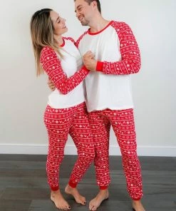 Online American Store Christmas Retro Family Matching Clothes Family Pajamas Clothing Sets Father Son Matching Clothes Xmas Mother Daughter Homewears
