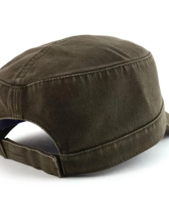 The American Store VOBOOM Summer Autumn Military Cap Men Women Washed Cotton Flat Top Army Hat With Air Hole Adjustable 162