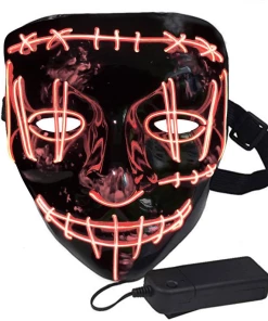 X-merry Toy Costume Store Halloween Costume LED Light Masks In Different Colors Glow In Dark Halloween Mask 14 X-merry Toy Costume Store Halloween Costume LED Light Masks In Different Colors Glow In Dark Halloween Mask