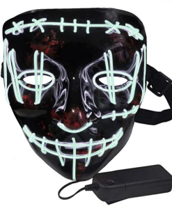 X-merry Toy Costume Store Halloween Costume LED Light Masks In Different Colors Glow In Dark Halloween Mask 16 X-merry Toy Costume Store Halloween Costume LED Light Masks In Different Colors Glow In Dark Halloween Mask
