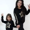Opening Store 2018 New Christmas Sweater Fashion Family Matching Outfits Women Newborn Baby Girls Sequins Tops Sweatshirt Family Look Clothing