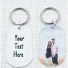 Onlineamericanstore Gift Collection Custom Keychain - Dogtag Keychain - - Personalized Photo Keychain - Gift For Him - Your Own Words - Double Sided Key Chain - Gift For Her