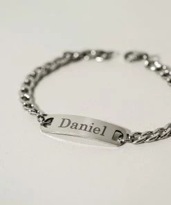 Onlineamericanstore Personalized Guy Gift Mens Bracelet Gifts For Him Dad Bracelet Valentine's Day Gift Custom Name Bracelet For Husband Boyfriend Gift