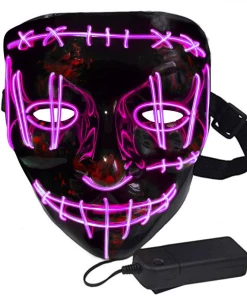 X-merry Toy Costume Store Halloween Costume LED Light Masks In Different Colors Glow In Dark Halloween Mask 20 X-merry Toy Costume Store Halloween Costume LED Light Masks In Different Colors Glow In Dark Halloween Mask