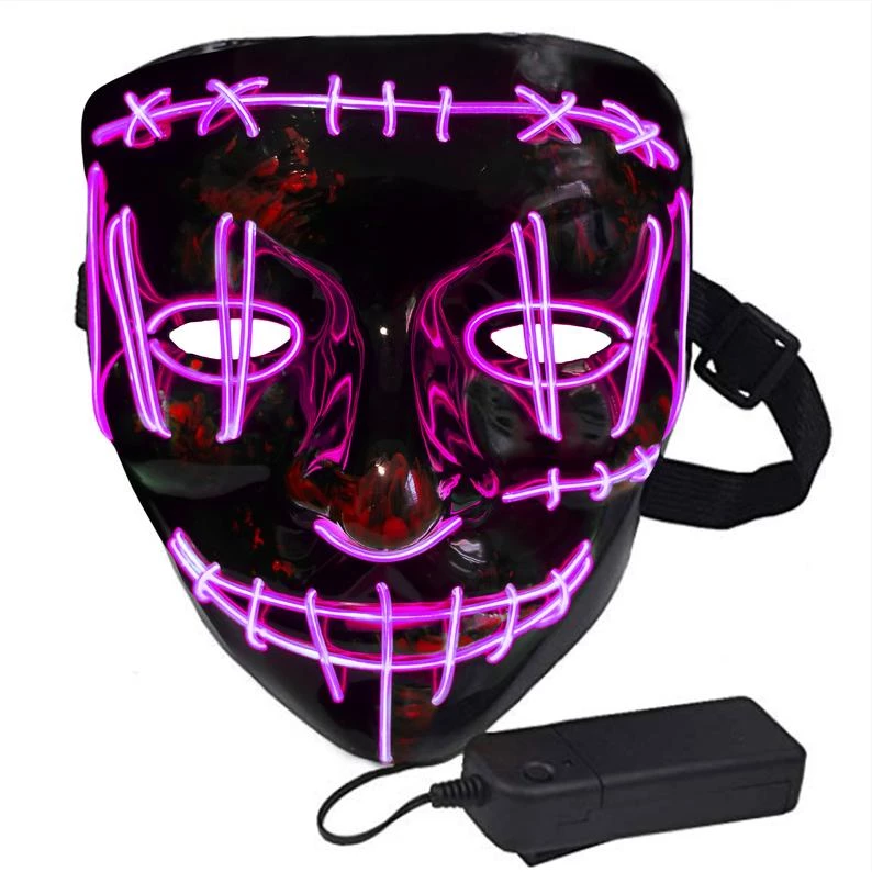 X-merry Toy Costume Store Halloween Costume LED Light Masks In Different Colors Glow In Dark Halloween Mask 11 X-merry Toy Costume Store Halloween Costume LED Light Masks In Different Colors Glow In Dark Halloween Mask