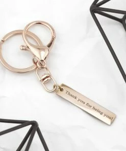 Onlineamericanstore Engraved Keychain For Women Custom Keychain Mens Gifts Personalized Keychain For Boyfriend Teacher Gift Personalized Couple Gifts - 8K
