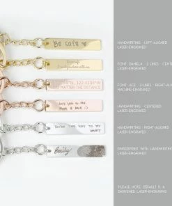 Onlineamericanstore Engraved Keychain For Women Custom Keychain Mens Gifts Personalized Keychain For Boyfriend Teacher Gift Personalized Couple Gifts - 8K