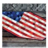 Online American Store Beautiful American Flag Patch Quilt Fabric Kit -Patriotic Military USA Home Decor Wall Hanging Throw Gift 100% Quality Cotton 70"x 96" Large