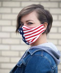 Onlineamericanstore Face Mask, Patriotic Face Mask, America, Washable Face Mask, Cotton Mask, Reusable Mask