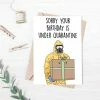 Onlineamericanstore Quarantine Birthday Card, Happy Birthday Quarantine Card, Self Isolation Card, Funny Birthday Card For Him, Social Distance Birthday Card Quaranitine Birthday Gifts