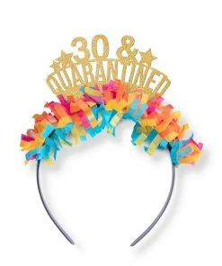 Onlineamericanstore 30th Birthday Gift For Her - Funny Quarantine Gift - Dirty 30 - Social Distance Tiara - Self Isolation - 30th - 21st - 40th - 50th Birthday Quaranitine Birthday Gifts