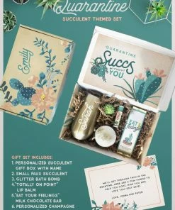 Onlineamericanstore Quaranitine Birthday Gifts Quarantine Succs Without You Gift Box Set, Quarantine Gift Basket For Her, Best Friend Gift, Gift For Mom Or Sister, Care Package Present