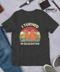 Onlineamericanstore Quarantine Birthday Shirt, Custom Age, Any Age, I Turned Age In Quarantine, Quarantine 2020, Social Distancing Shirt, Quarantined Birthday